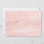 Modern Olifant Roze Bloemen Meisje Baby shower Kaart (Achterkant)