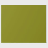 Modern Olijfgroen Plain Solid Color Cadeaupapier (Vlak)