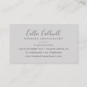 Modern Olive Branch | Grijze Visitekaartje (Achterkant)