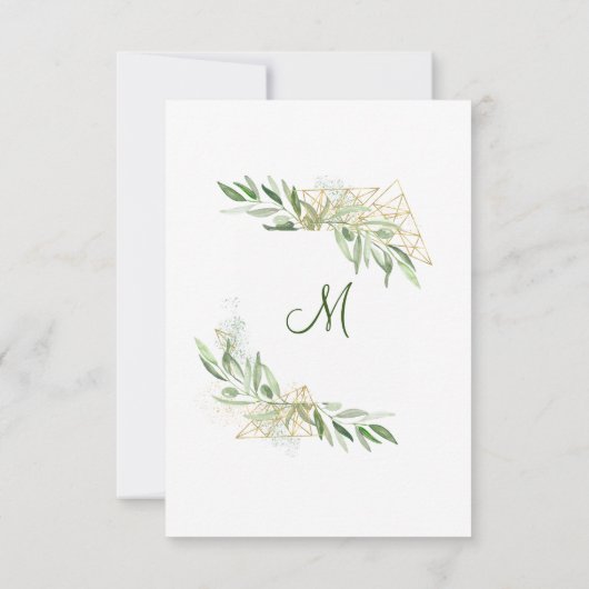 Modern Olive Branch Nursing School Afstuderen Kaart (Achterkant)