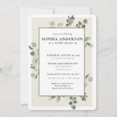 Modern Olive Branch Vrijgezellenfeest Kaart (Voorkant)