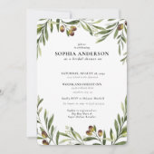 Modern Olive Branch Vrijgezellenfeest Kaart (Voorkant)