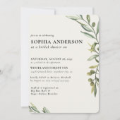 Modern Olive Branch Vrijgezellenfeest Kaart (Voorkant)