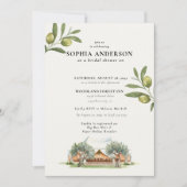 Modern Olive Branch Vrijgezellenfeest Kaart (Voorkant)