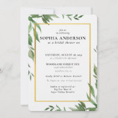 Modern Olive Branch Vrijgezellenfeest Kaart (Voorkant)