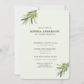 Modern Olive Branch Vrijgezellenfeest Kaart (Voorkant)