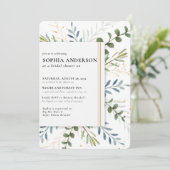 Modern Olive Branch Vrijgezellenfeest Kaart (Staand voorkant)