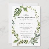 Modern Olive Branch Vrijgezellenfeest Kaart (Voorkant)