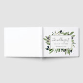 Modern Olive Branch Wedding Gastenboek (Volledig)