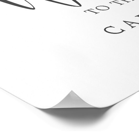 Modern Olive Branch Wedding Welkom Poster (Hoek)