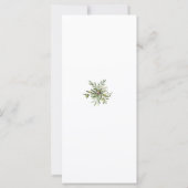 Modern Olive Green Dinner Menu (Achterkant)