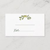 Modern Olive Green Plaatskaartje (Voorkant)