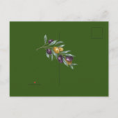 Modern Olive Green RSVP Uitnodiging Briefkaart (Achterkant)