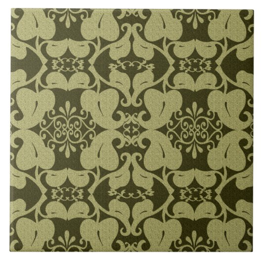 Modern Olive Green Tegeltje (Voorkant)