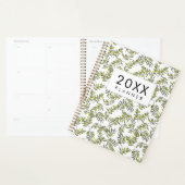 Modern olive pattern weekly & monthly planner (Display)