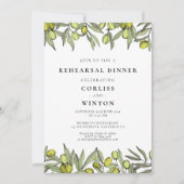 Modern Olive-repetitie voor de branche Kaart (Voorkant)