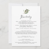 Modern Olive Weddenschap Welkomstbrief & reisroute (Achterkant)