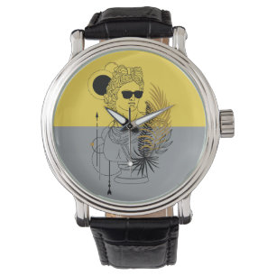 Modern Olympic God Apollo Colorblock Horloge