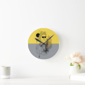 Modern Olympic God Apollo Colorblock Ronde Klok (Huis)