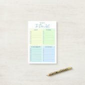 Modern om lijst uit te voeren post-it® notes (Op bureau)