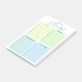 Modern om lijst uit te voeren post-it® notes (Schuin)