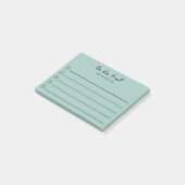 Modern om te doen lijst groen selectievakje gevoer post-it® notes (Schuin)