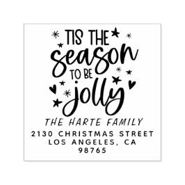 Modern om te zijn Jolly familienaam retouradres Zelfinktende Stempel