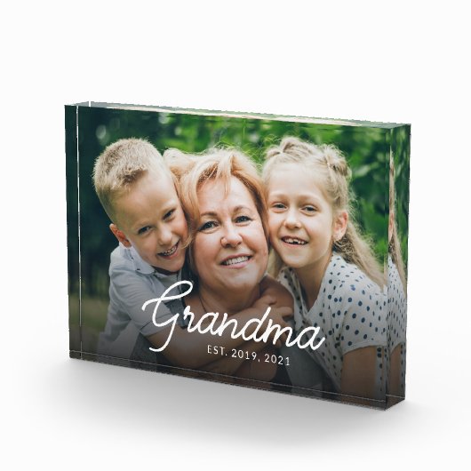 Modern Oma Opgericht Script Foto (Rechts)