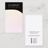 Modern Ombre Abstracte Waterverf Visitekaartje (Voorkant / Achterkant)