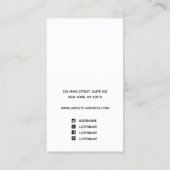 Modern Ombre Abstracte Waterverf Visitekaartje (Achterkant)