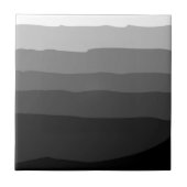 Modern Ombre Black Grey White Shaded Color Block Tegeltje (Voorkant)