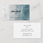 Modern Ombre Gradient Navy Visitekaartje (Voorkant / Achterkant)