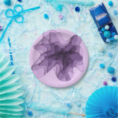 Modern Ombre Lavender Waves Birthday Party Papieren Bordje (Feest)