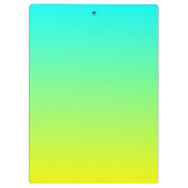 modern ombre lemon yellow lime green turquoise klembord (Achterkant)