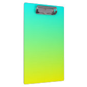 modern ombre lemon yellow lime green turquoise klembord (Rechts)