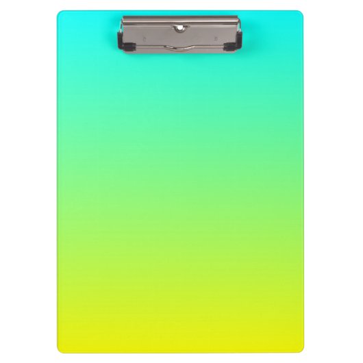 modern ombre lemon yellow lime green turquoise klembord (Voorkant)