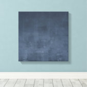 Modern ombre Navy Blue rustiek abstract Canvas Afdruk (Insitu (Houten vloer))