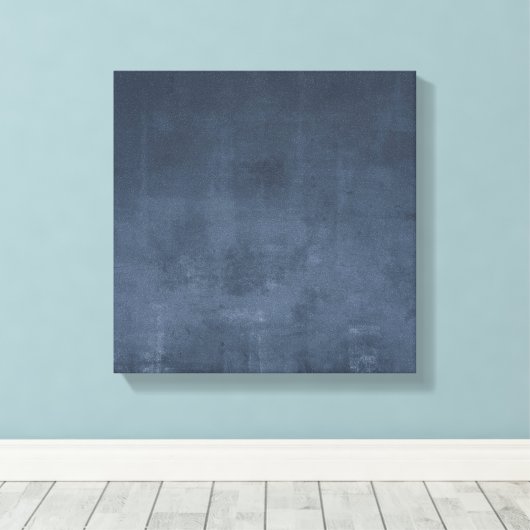 Modern ombre Navy Blue rustiek abstract Canvas Afdruk (Insitu (Houten vloer))