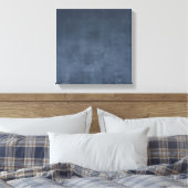 Modern ombre Navy Blue rustiek abstract Canvas Afdruk (Insitu (Slaapkamer))