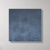 Modern ombre Navy Blue rustiek abstract Canvas Afdruk (Voorkant)