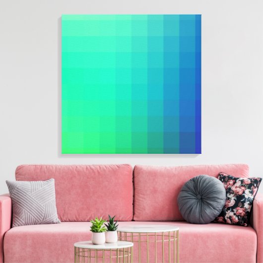 Modern Ombre-ontwerp Canvas Afdruk (Insitu (Woonkamer))