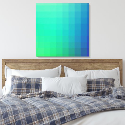 Modern Ombre-ontwerp Canvas Afdruk (Insitu (Slaapkamer))