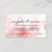 Modern Ombre Pink Waterverf Visitekaartje (Achterkant)