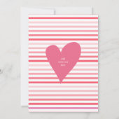 Modern ombre roze LIEFDE harten Valentijnsdag part Kaart (Achterkant)