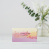 Modern Ombre, Waterverf penseelstreek Visitekaartje (Staand voorkant)