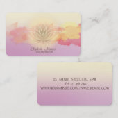 Modern Ombre, Waterverf Slag Lotus Visitekaartje (Voorkant / Achterkant)