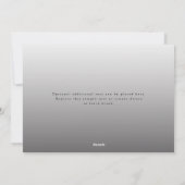 Modern Ombre Wedding Save the Date Invitation Feestdagenkaart (Achterkant)
