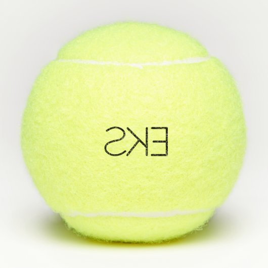 Modern Omgekeerd Monogram Tennisballen (Voorkant)