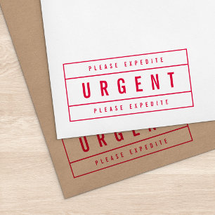 Modern Omrand Bold Gelieve te bespoedigen Dringend Zelfinktende Stempel