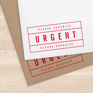 Modern Omrand Bold Gelieve te bespoedigen Dringend Zelfinktende Stempel